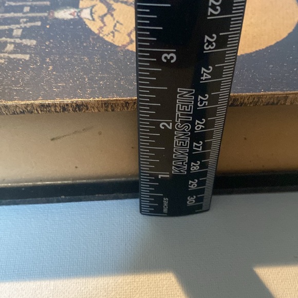 Vintage Wooden “Happy Halloween “ Book Box - Picture 3 of 5